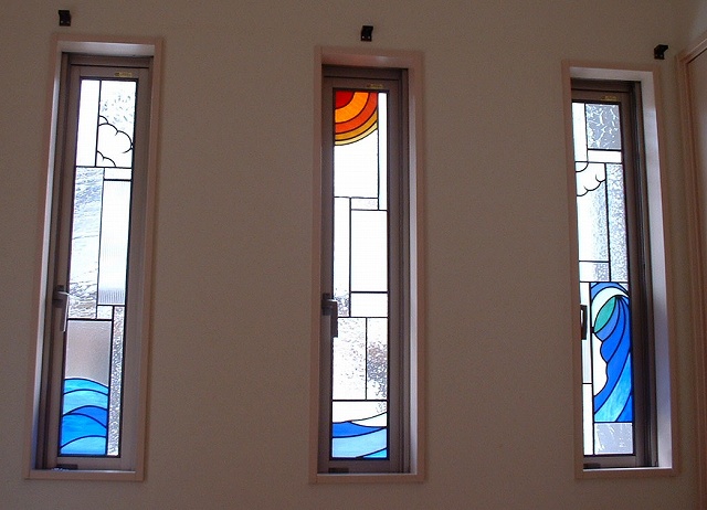 清水区I様邸　リビングサッシ窓